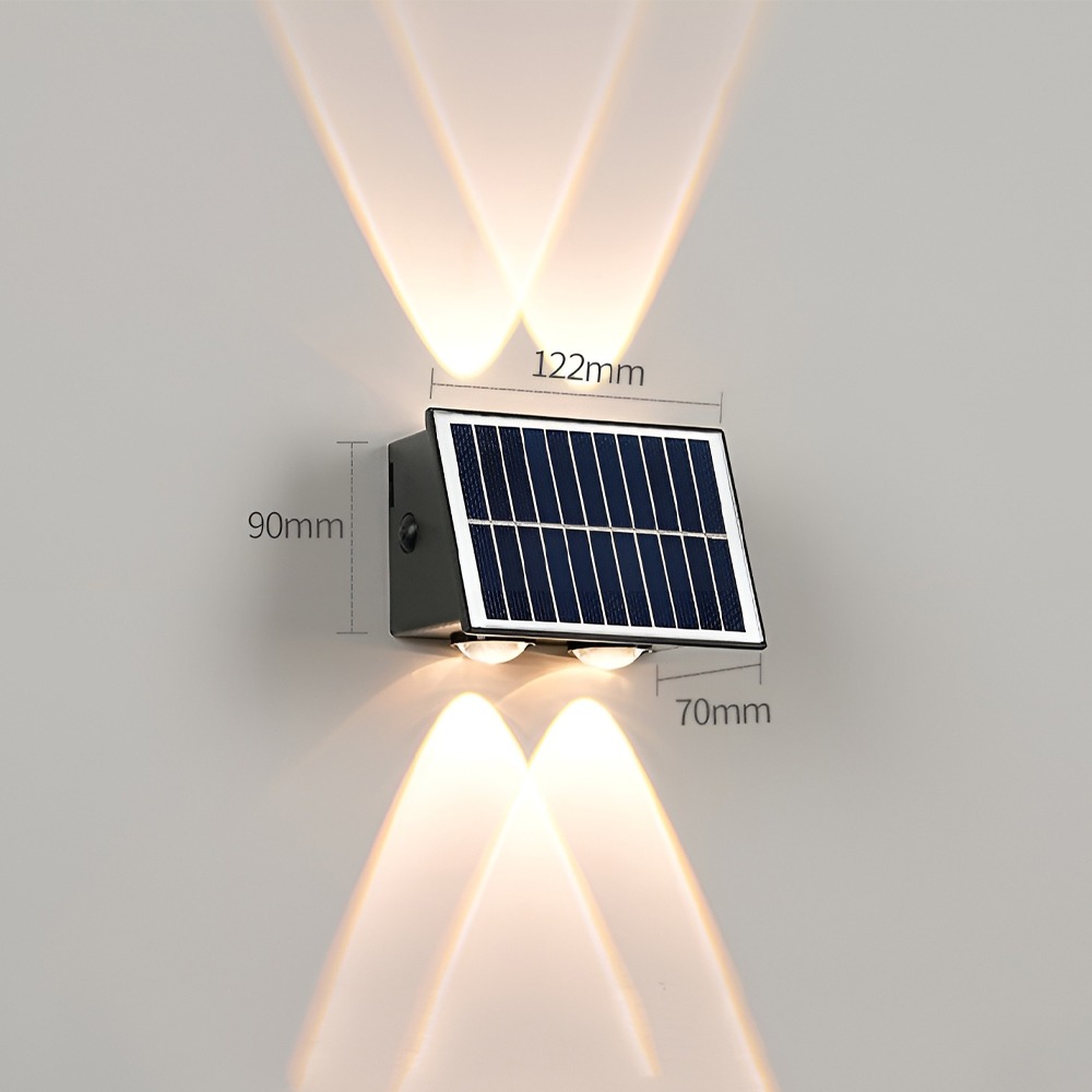 Miniatura 6 de Lampara Exterior De Pared 4 Led Recargab